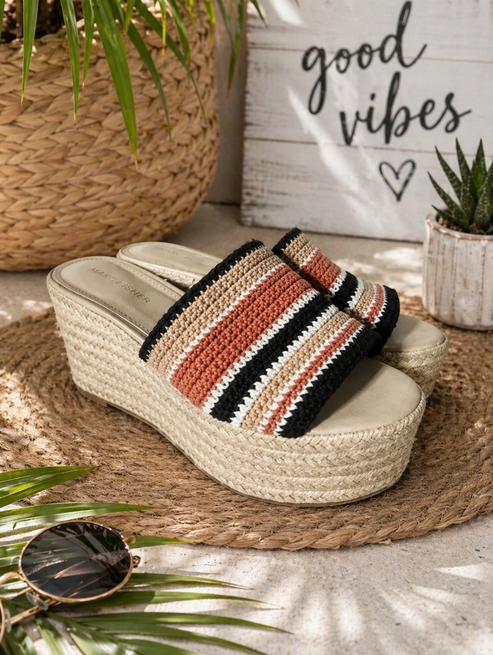 Marc Fisher Sandals Wedges  Size 8.5